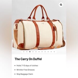 Lucshy dufflebag carry-on- garment bag and duffle in one
